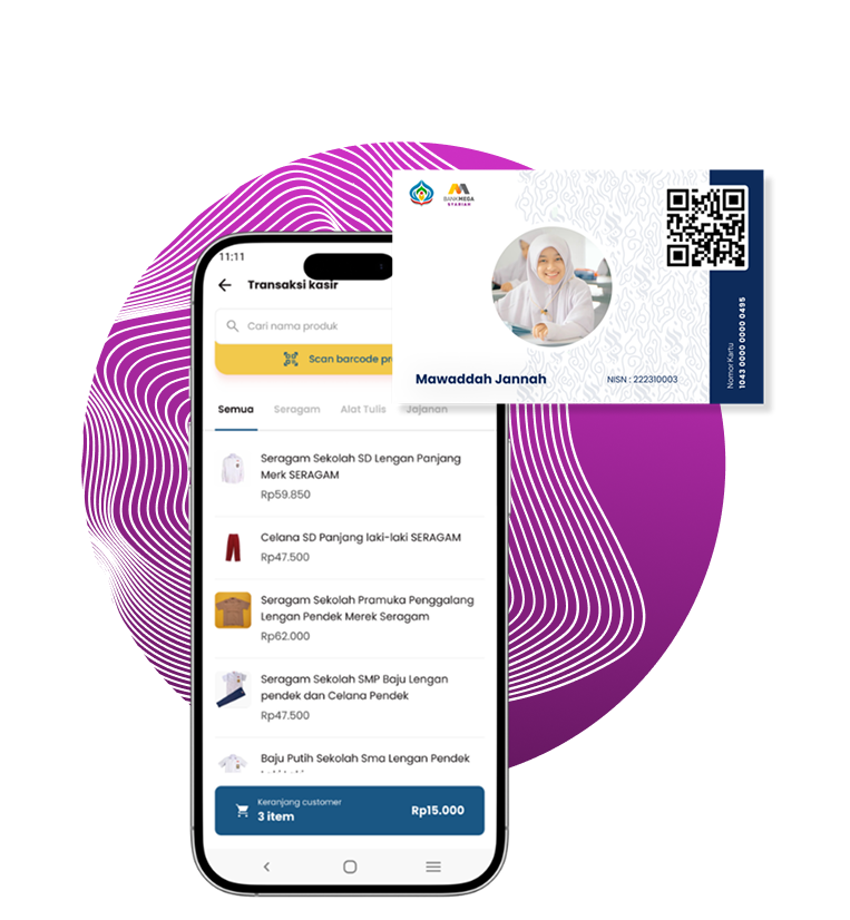 Kartu pelajar dan transaksi digital EduBerkah